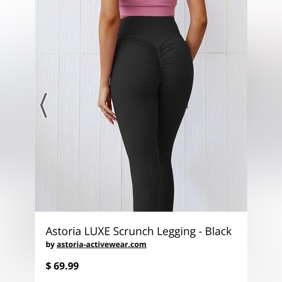Astoria Pants - Astoria Luxe Scrunch Butt leggings NWT